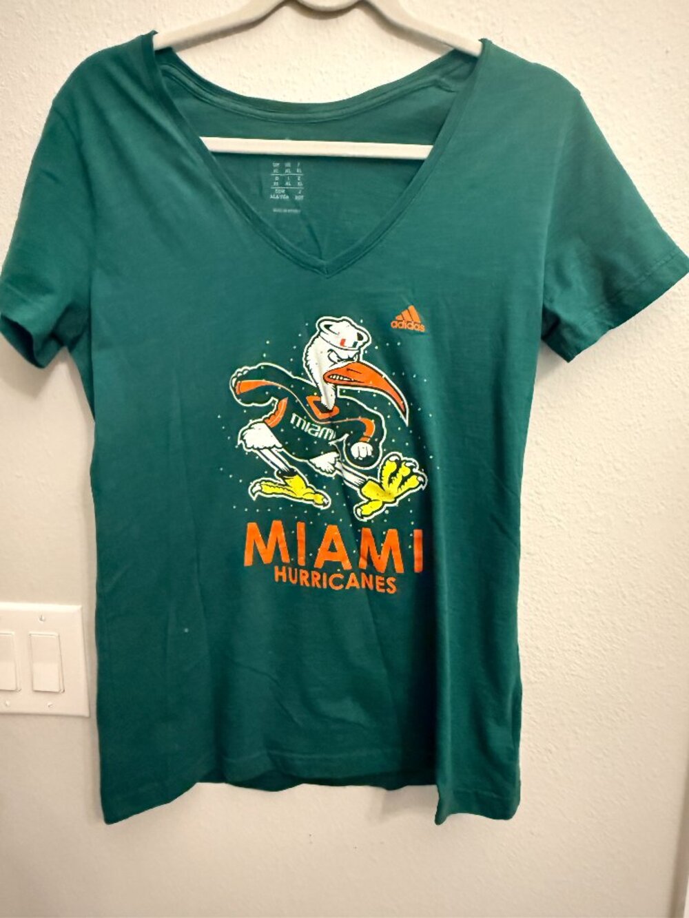 Adidas Miami Hurricane T Shirt-NEW